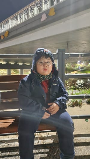 탄천에서...