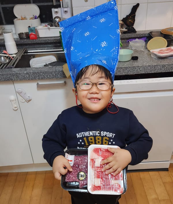 파란 은율 요리사와 투뿔한우